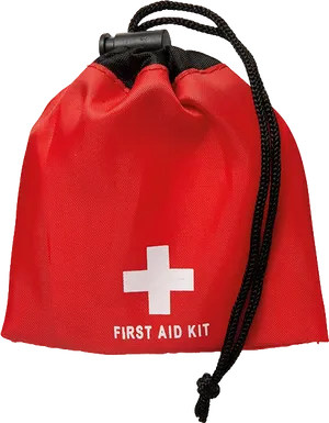 Red First Aid Kit Bag PNG image