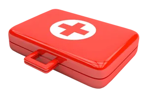 Red First Aid Kit3 D Render PNG image