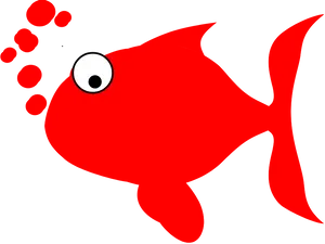 Red Fish Cartoon Illustration