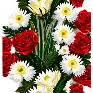 Red Floral Bouquet Png Lvj59 PNG image