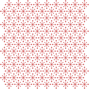 Red Floral Patternon Black