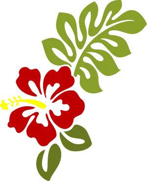 Red Floral Vector Arton Black Background PNG image