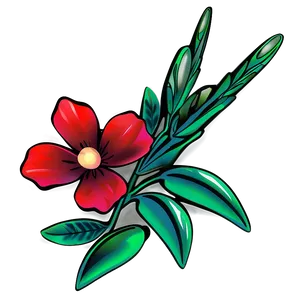 Red Flowers Clip PNG 06122024 PNG