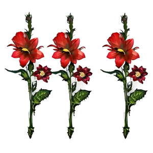 Red Flowers Close-up PNG Iut
