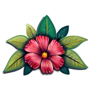 Red Flowers Festive PNG 06122024 PNG