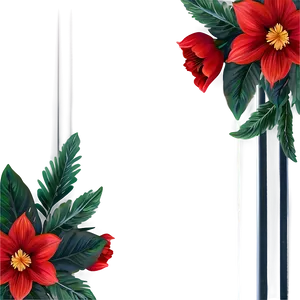 Red Flowers Festive Png 85 PNG image