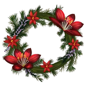 Red Flowers Festive PNG Sds67