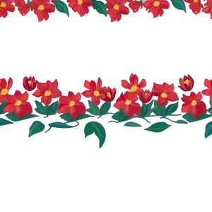 Red Flowers Greeting PNG 06122024 PNG