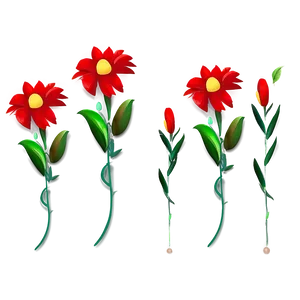 Red Flowers Wallpaper PNG 06122024 PNG