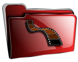 Red Folder Movie Icon
