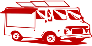 Red Food Truck Graphic