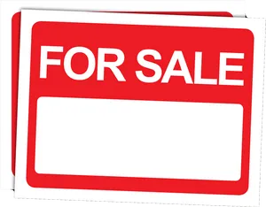 Red For Sale Sign PNG image