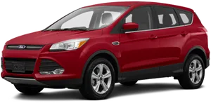 Red Ford Escape S U V Profile View PNG image