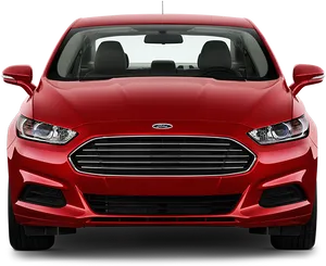 Red Ford Fusion Front View2023 PNG image