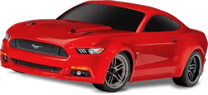 Red Ford Mustang G T Isolated PNG image