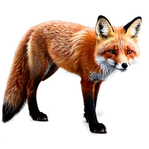 Red Fox Artwork Png 2 PNG image