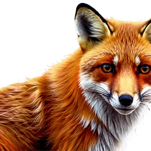 Red Fox Digital Art Png Pct PNG image