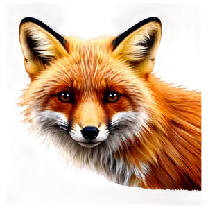 Red Fox Face PNG 06242024