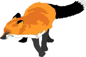 Red Fox Illustration PNG image