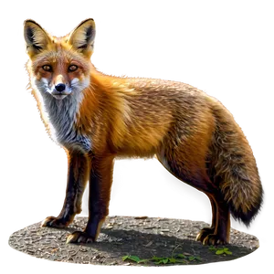 Red Fox In Daylight Png Xua70 PNG image