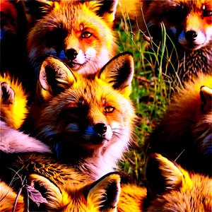 Red Fox In Sunlight PNG 86