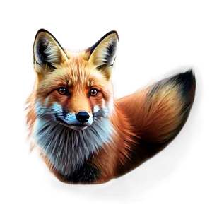Red Fox Portrait PNG 26