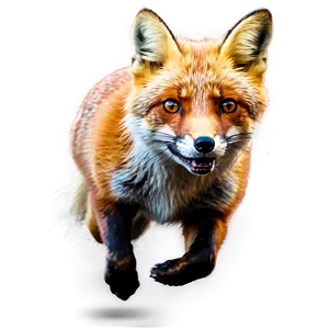 Red Fox Running PNG Bue PNG