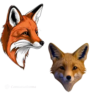 Red Fox Sketch PNG Arx16 PNG