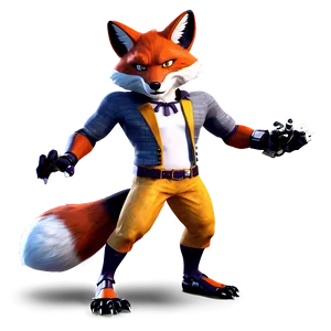Red Fox Stance PNG Pqk
