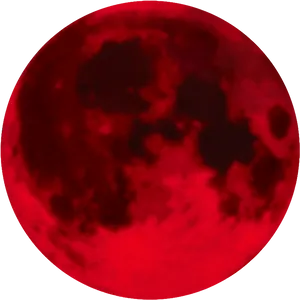 Red Full Moon Illustration PNG image