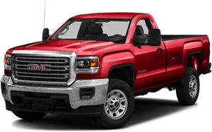 Red G M C Pickup Truck PNG image