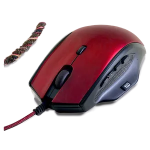 Red Gaming Mouse PNG Lrm