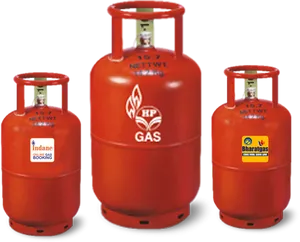Red Gas Cylinders Brands India PNG