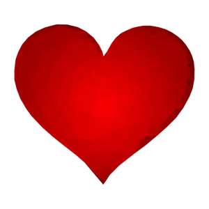 Red Geometric Hearton Black Background
