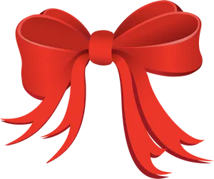 Red Gift Bow Graphic PNG image