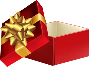 Red Gift Boxwith Golden Bow