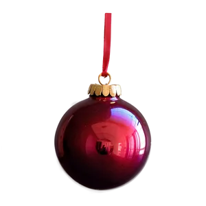 Red Glass Ornament Png Nfc PNG image