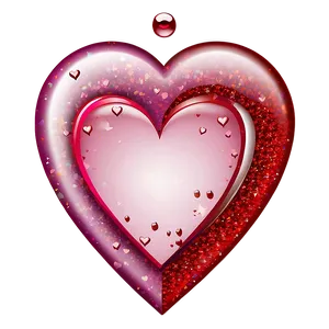 Red Glitter Heart Png Pkt9 PNG image