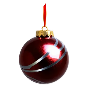 Red Glitter Ornament PNG 99