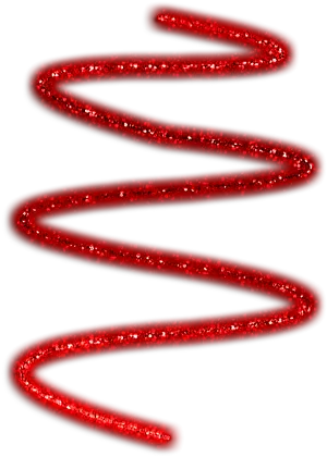Red Glitter Swirls PNG image