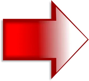 Red Gradient Arrow PNG image
