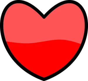 Red Gradient Heart Graphic