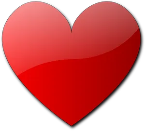 Red Gradient Heart Graphic