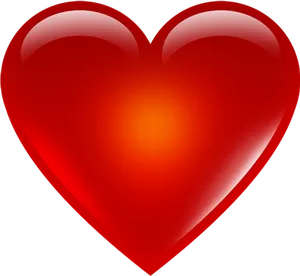 Red Gradient Heart Transparent Background.png