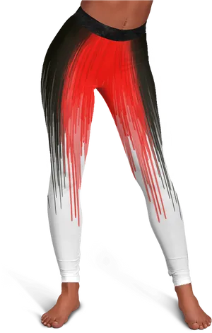 Red Gradient Leggings PNG image