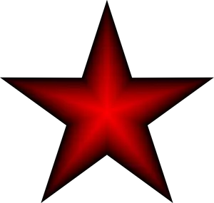 Red Gradient Star Icon PNG