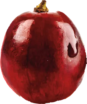 Red Grape Closeup Artistic Rendering