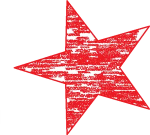 Red Grungy Star Texture PNG image