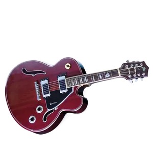 Red Guitar For Band Png 06132024 PNG image