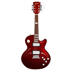 Red Guitar For Band Png 06132024 PNG image